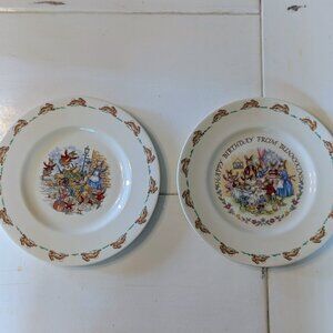 Royal Doulton Bunnykins Plates – Happy Birthday & 1984 Golden Jubilee